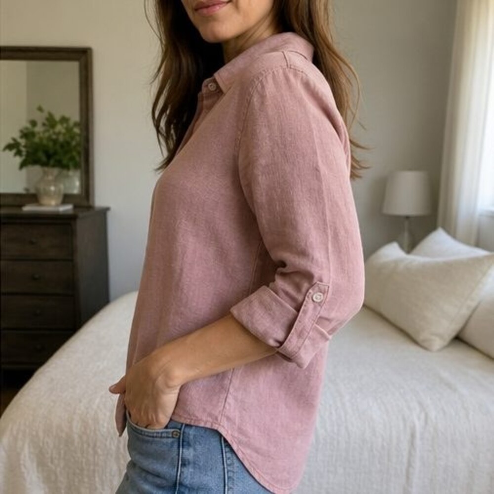 Rust Peplum Top - Picture 3 of 6